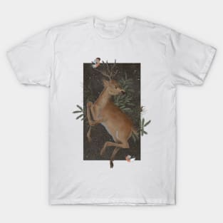 Winter Deer Poster T-Shirt